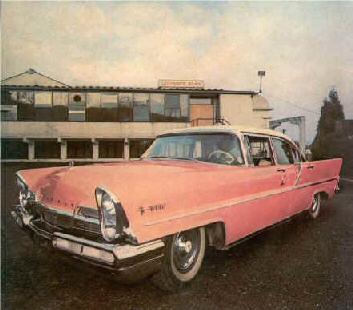 the pink Lincoln